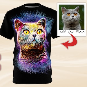 All Over Cat T Shirt Etsy