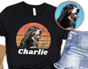 Custom Dog Shirt, Custom Pet Shirt, Custom Vintage Dog TShirt, Soft Unisex T-shirt, Dog Lover Gift, Dog Owner Gift, Dog Mom Tee, Dog Dad Tee