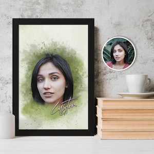 Custom Portrait, Portrait From Photo, Digital Portrait, Watercolor Portrait, Custom Gift, Custom Prints, Digital File, Digital Portrait