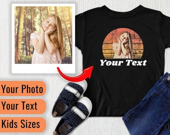 Custom Vintage Kids T-Shirt: Personalized Photo Retro Tee