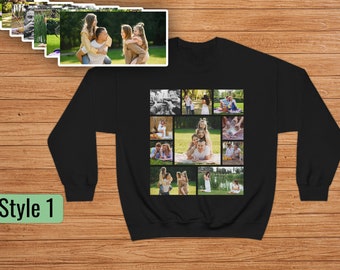 Custom Sweatshirt, Photo Collage Sweatshirt, Unisex Custom Crewneck, Custom Sweater, Custom Gift, Custom Picture, Gift for him, Gift for her