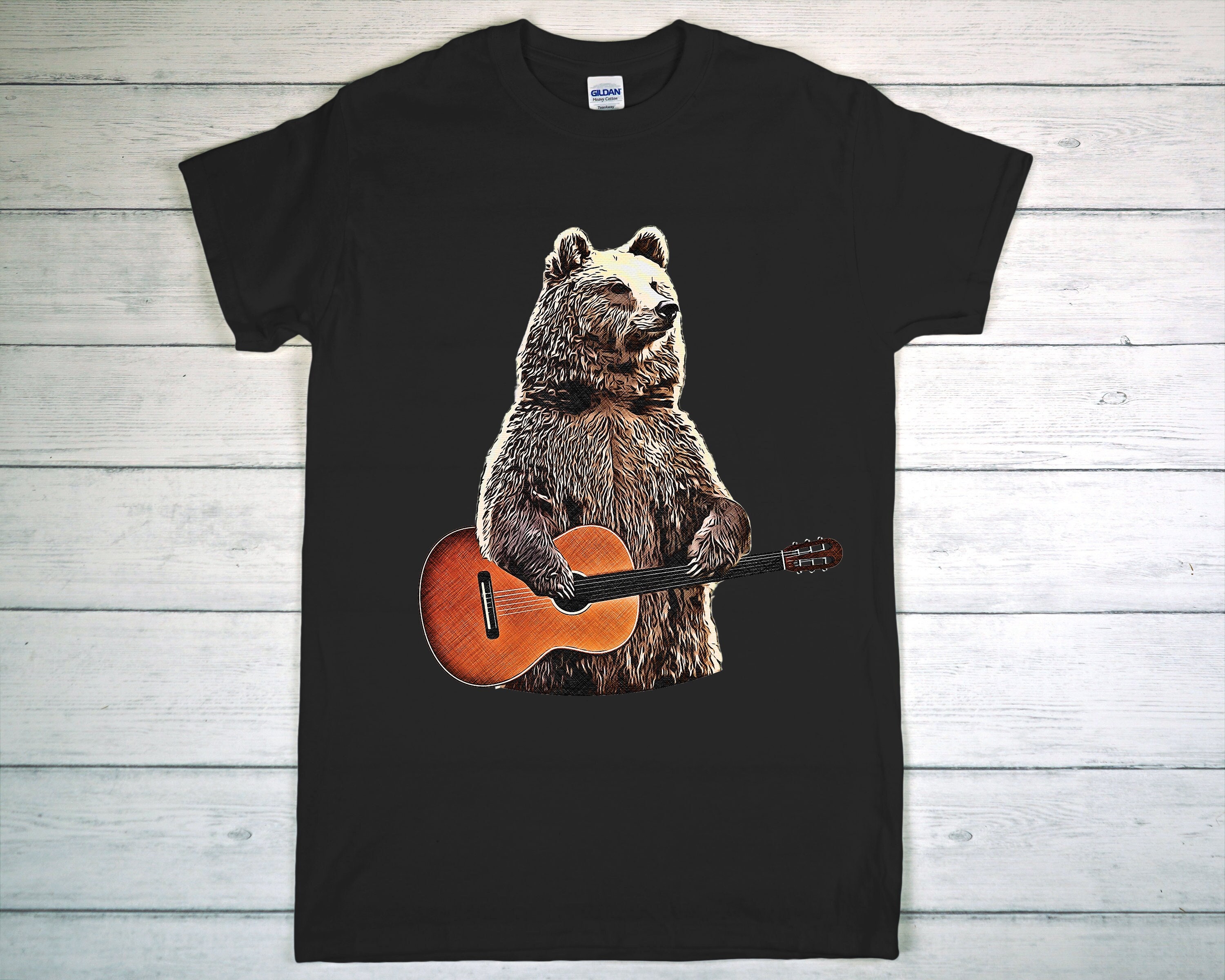 Bear Playing Guitar Shirt Guitar Shirt 