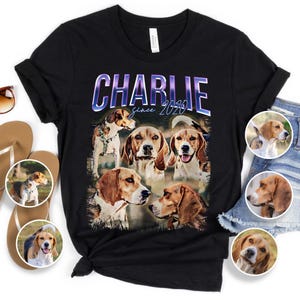 Chemise personnalisée pour animal de compagnie, chemise chien personnalisée, t-shirt amoureux des chiens, cadeau propriétaire de chien, t-shirt esthétique, t-shirt personnalisé vintage, cadeau papa chien, cadeau chien maman