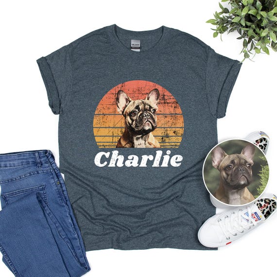 Custom Dog Vintage Shirt, Custom Pet Shirt, Dog Lover Gift, Dog Lover T-Shirt, Personalized Shirts, Dog Owner Shirt, Dog Photo Shirt, S-5XL