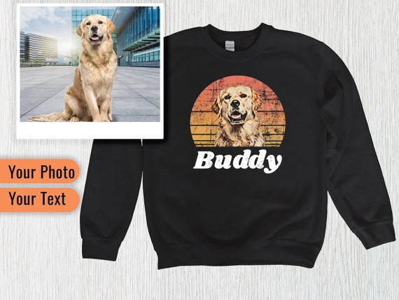 Custom Dog Vintage Sweatshirt, Custom Dog Sweatshirt, Custom Pet Sweatshirt, Personalized Sweatshirt, Dog Lover Gift, Dog Owner Sweatshirt