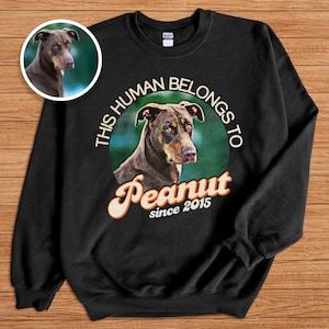 Custom Pet Photo Sweatshirt: Personalized Dog Lover Gift