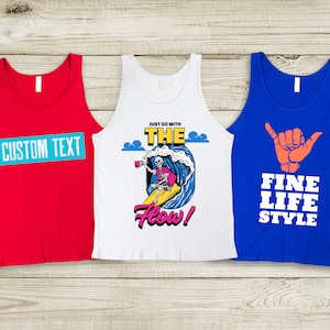 Custom Tank Top, Personalized Tank, Personalized Shirt, Custom Shirt, Custom Workout Tank, Custom Photo Tank, Unisex Tank Top, Summer Tank