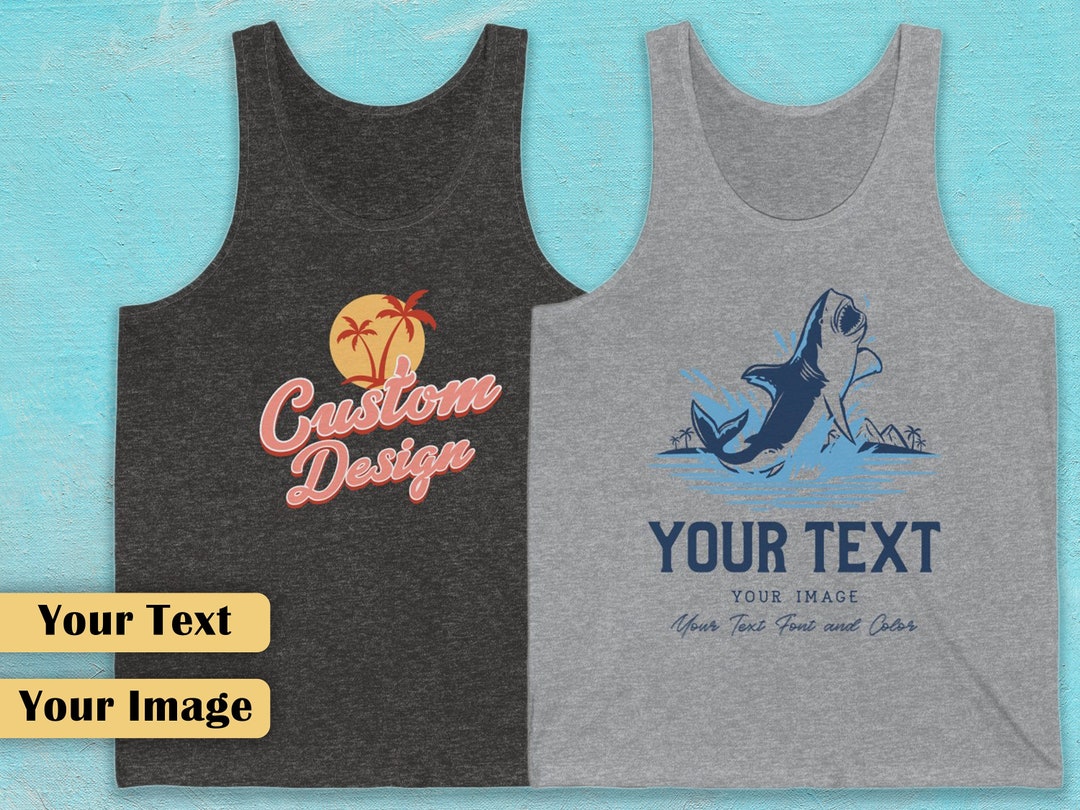 Custom Tank Top Personalized Tank Personalized Shirt Custom Etsy