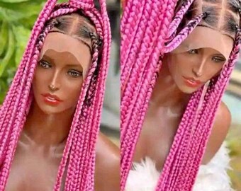 Hete babe gevlochten pruik, volledig kant voor zwarte vrouwen