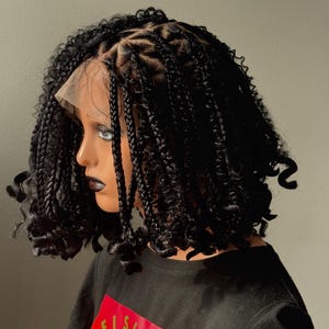 Tresse bohème, perruques bohèmes pour femmes noires, tresses box, perruque micro tresse, perruque tressée, tresses kontless, tresses box kontless,