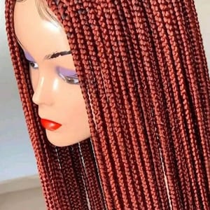 Braided wig, for black women straight glueless