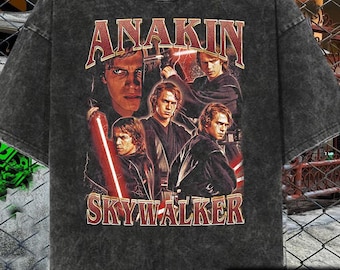 Anakin Skywalker Acid Wash-tröja: Star Wars 90-tals vintage bootleg-stil