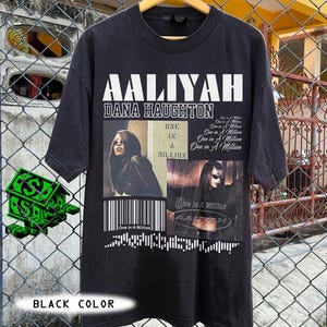 Camiseta &quot;One in a Million&quot; de Aaliyah Dana Hauhgton / Camiseta gráfica vintage de Aaliyah / Camiseta tributo a la princesa del R&B de los 90 / Merchandising de leyendas musicales icónicas