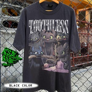 Vintage Toothless T-Shirt, How to Train Your Dragon Est 2010 Bootleg Fan Tee T-Shirt, Gift For Women and Man Unisex T-Shirt