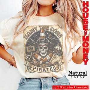 Koszulka z grafiką Vintage Hoist The Cone Pirates Skull, styl bootleg z lat 90., oversize'owa czarna odzież uliczna zdjęcie 3
