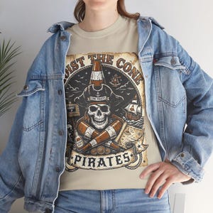 Koszulka z grafiką Vintage Hoist The Cone Pirates Skull, styl bootleg z lat 90., oversize'owa czarna odzież uliczna zdjęcie 7