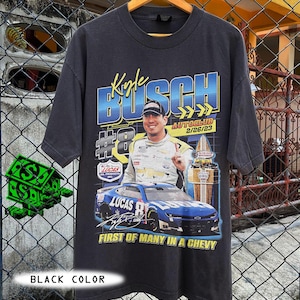 カイル・ブッシュ NASCAR Tシャツ：レーシングファンへのギフトTシャツ 画像 1