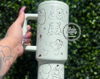 Bear Engraved Stainless Steel | Simple Modern trek 40oz | Persnalized engraved | Read Description Before Ordering