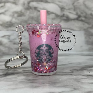 Snow Globe Keychain: Glitter Tumbler Style