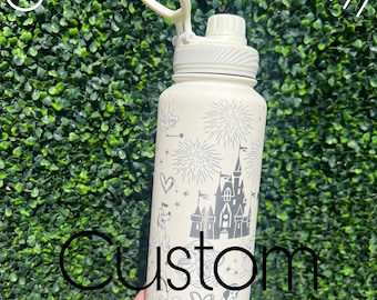 Custom wrap engraved 34oz insulated tumbler | Read Desccription