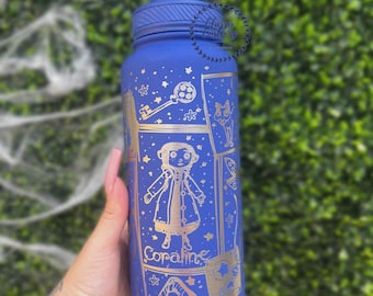 Button Eyed Girl engraved 34oz insulated tumbler | Read Desccription