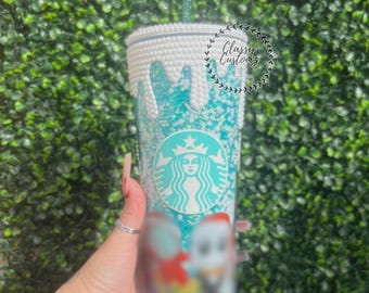 Christmas Rhinestone Tumbler | Holiday Gift