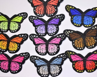 BUTTERFLY PATCH-Microbead PatchButterfly GiftsJacket PatchClothing PatchIron On LatchBirthday GiftsFunny PatchChristmas Gifts