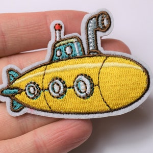 CLOSING DOWN!! Yellow submarine clothing patch, iron on patch, sew on patch, submarine applique