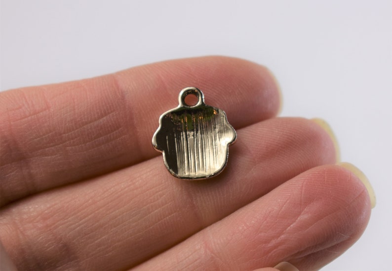 jam jar charms or pendants Enamel honey pot charms