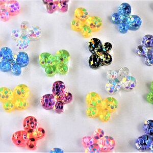 CLOSING DOWN!! 20 Butterfly cabochons with glitter, resin and sequin butterfly cabochons