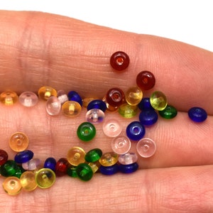 CLOSING DOWN!! 50 Czech Glass beads, mix of colourful small glass beads