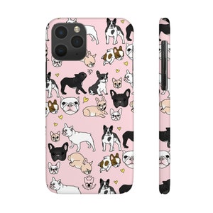 French Bulldog Pink Phone Case | Gift for Frenchie Lovers | iPhone & Samsung