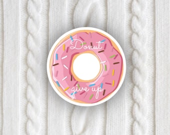 Donut Worry Be Happy Magnet Puns 2.5 x 3.5