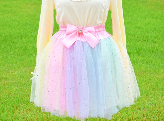 Magical girl rainbow skirt