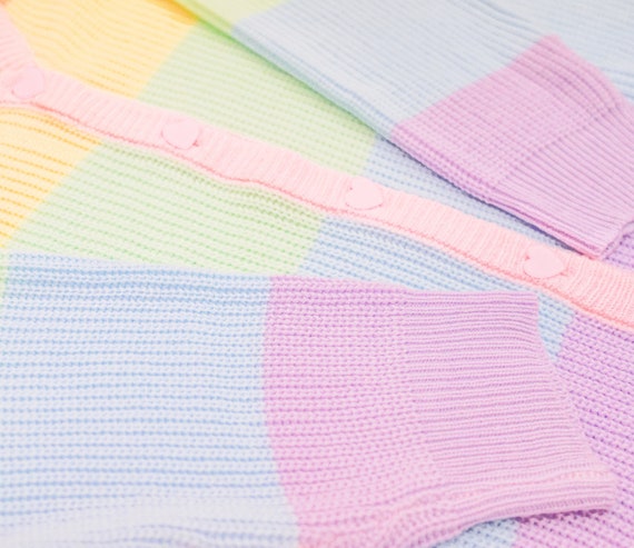 Rainbow Cardigan, Rainbow Sweater, Rainbow Clothes, Fairy Kei, Kawaii  Clothing Pastel Clothing Oversized - Etsy