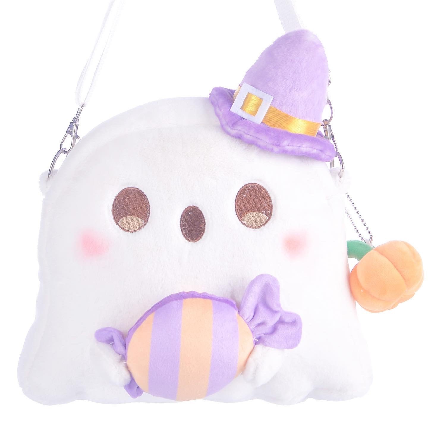 Ghost bag, Kawaii bag, cute Stuffed Animal Plush, Women Plush Bag