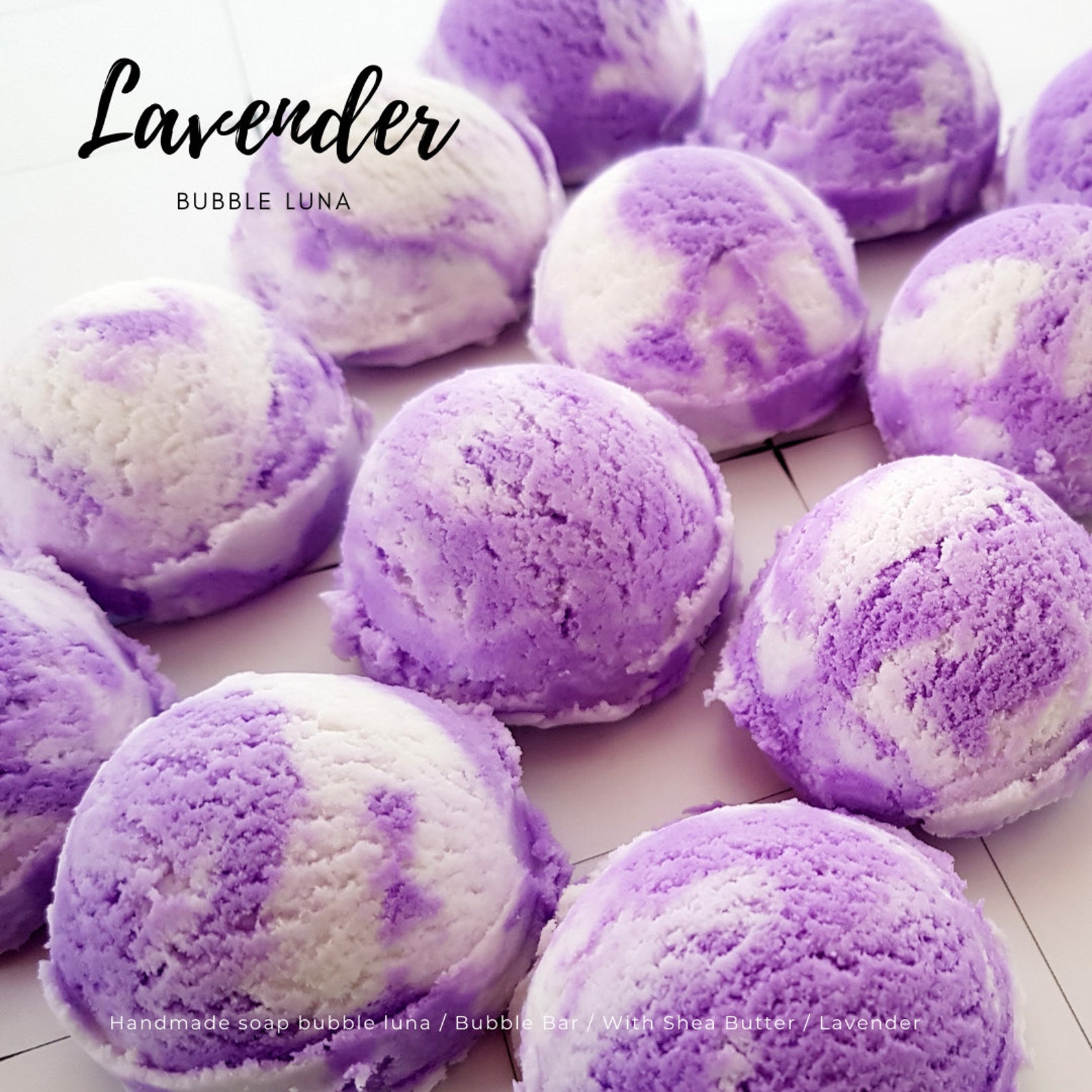3 Bubble bars Lavender Set of 3 Etsy