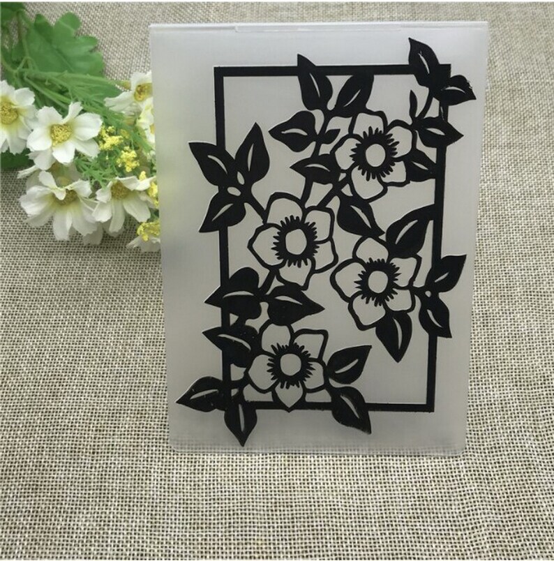 Leaf Flower DIY Plastic Embossing Folders for Scrapbooking Card Making Paper Crafting