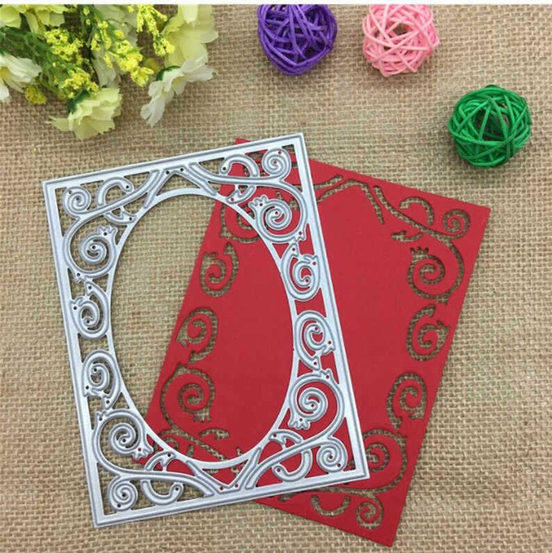 Oval Frame Metal Cutting Dies for DIY Scrapbooking Etsy