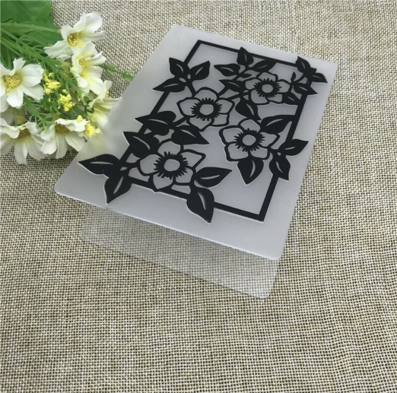Leaf Flower DIY Plastic Embossing Folders for Scrapbooking Card Making Paper Crafting