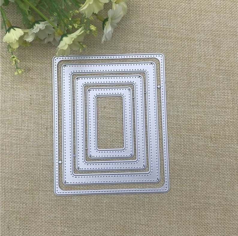 Rectangle Frame Metal Cutting Dies for DIY Scrapbooking Etsy