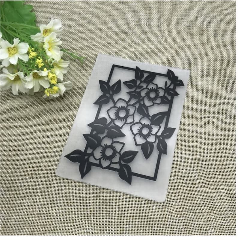 Leaf Flower DIY Plastic Embossing Folders for Scrapbooking Card Making Paper Crafting