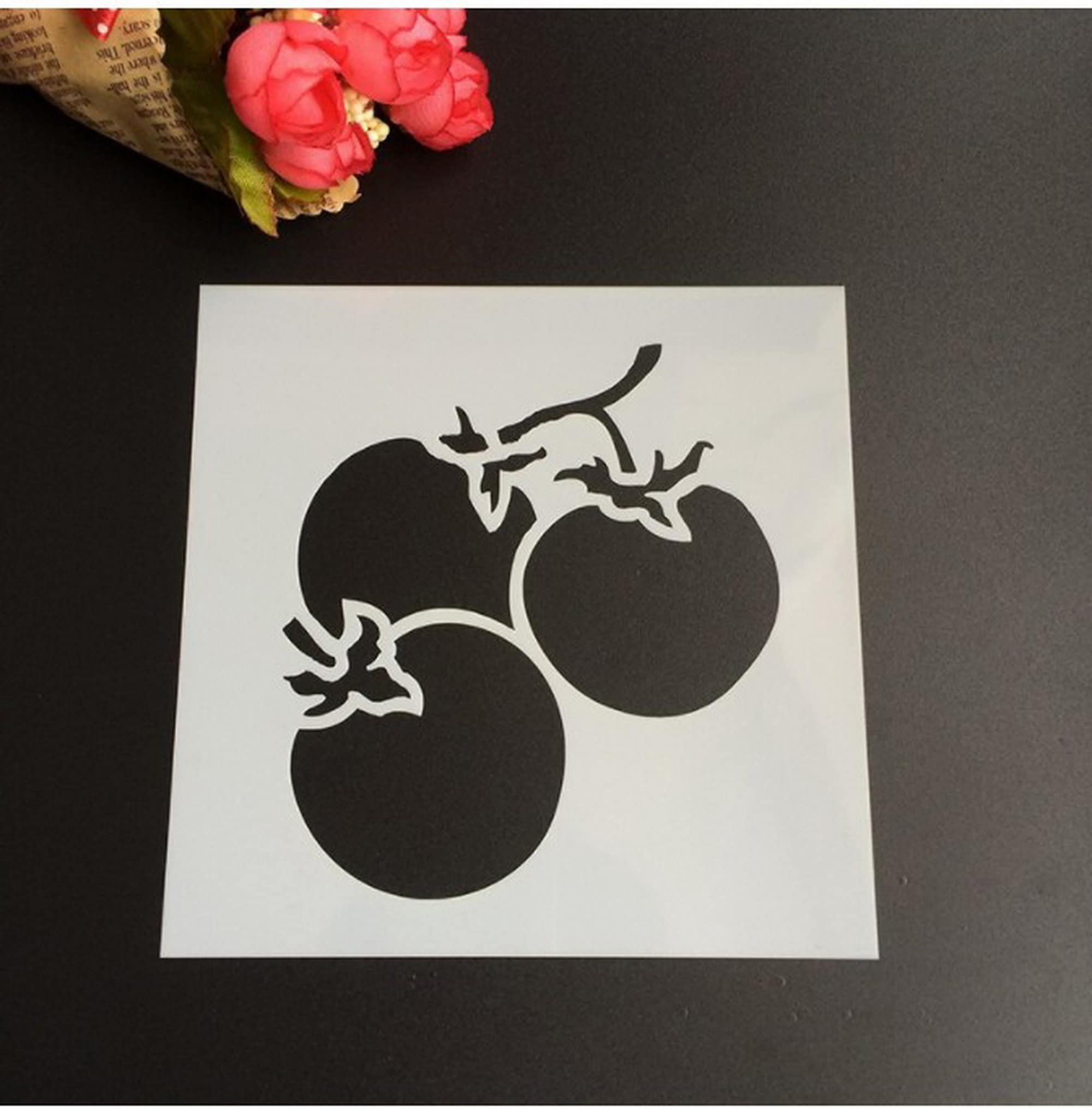 Tomato Vegetable Apple Layering Stencils for DIY Scrapbooking Etsy