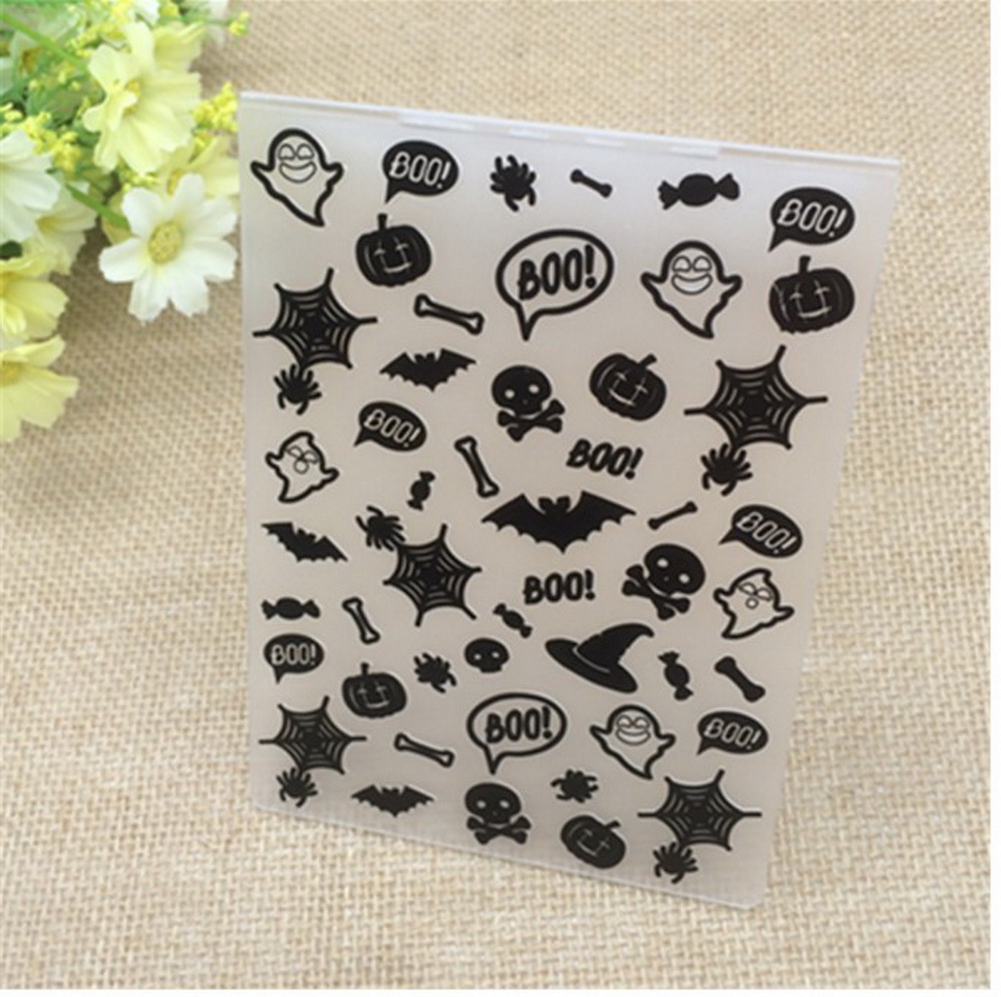 Halloween Bat DIY Plastic Embossing Folders for Scrapbooking Etsy