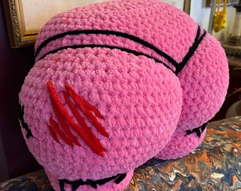 Coussin pour butins au crochet : cadeau en peluche pour bâillonner