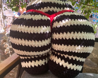 Coussin pour fesses au crochet : coussin pour fesses en peluche fantaisie