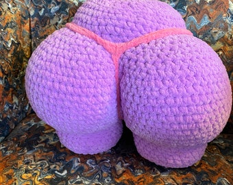 READY TO SHIP, Booty Pillow,Badonkadonk Pillow,crochet pillow,Butt pillow,Crochet Butt,Ass Pillow,crochet ass,unique gifts,giant butt pillow