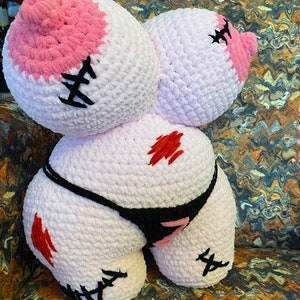 Crochet Zombie Butt Pillow: Unique Gag Gift