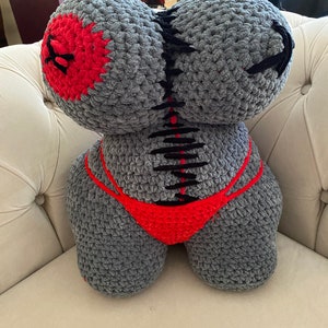 Crochet Zombie Body Pillow: Funny Gag Gift