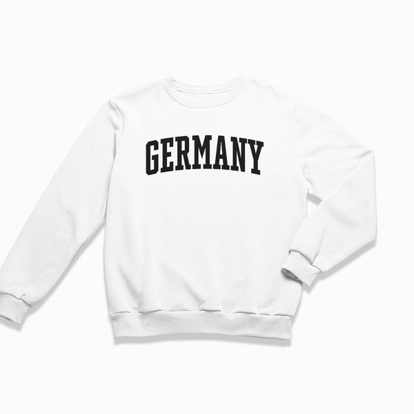 Sudadera de Alemania: Germany Crewneck / Sudadera estilo universitario / Suéter de inspiración vintage